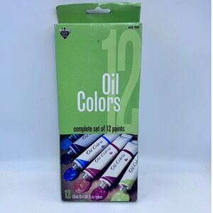 Nicole Quality Value‎ 12 Oil Colors Paint Set 12ml Tubes Non-Toxic ACS 1602